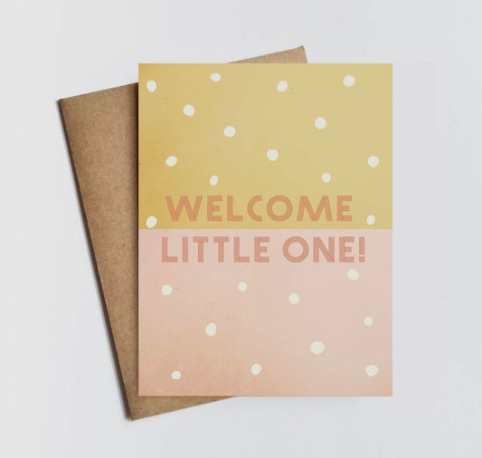 welcome little one card