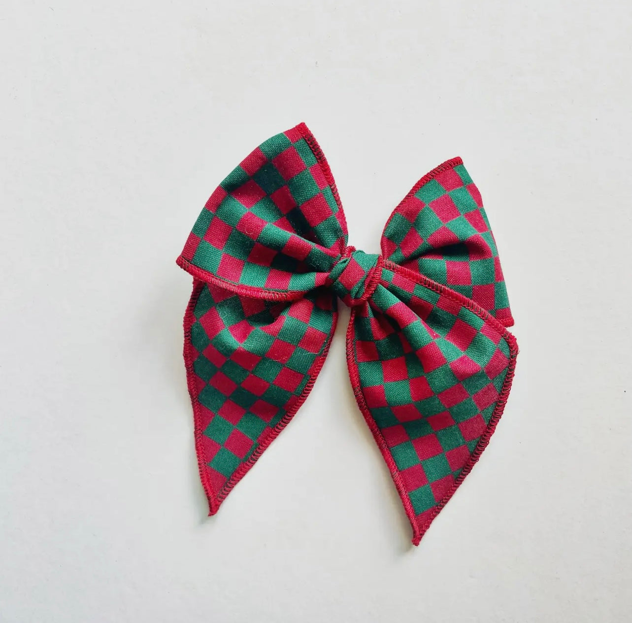 vintage checkered bow
