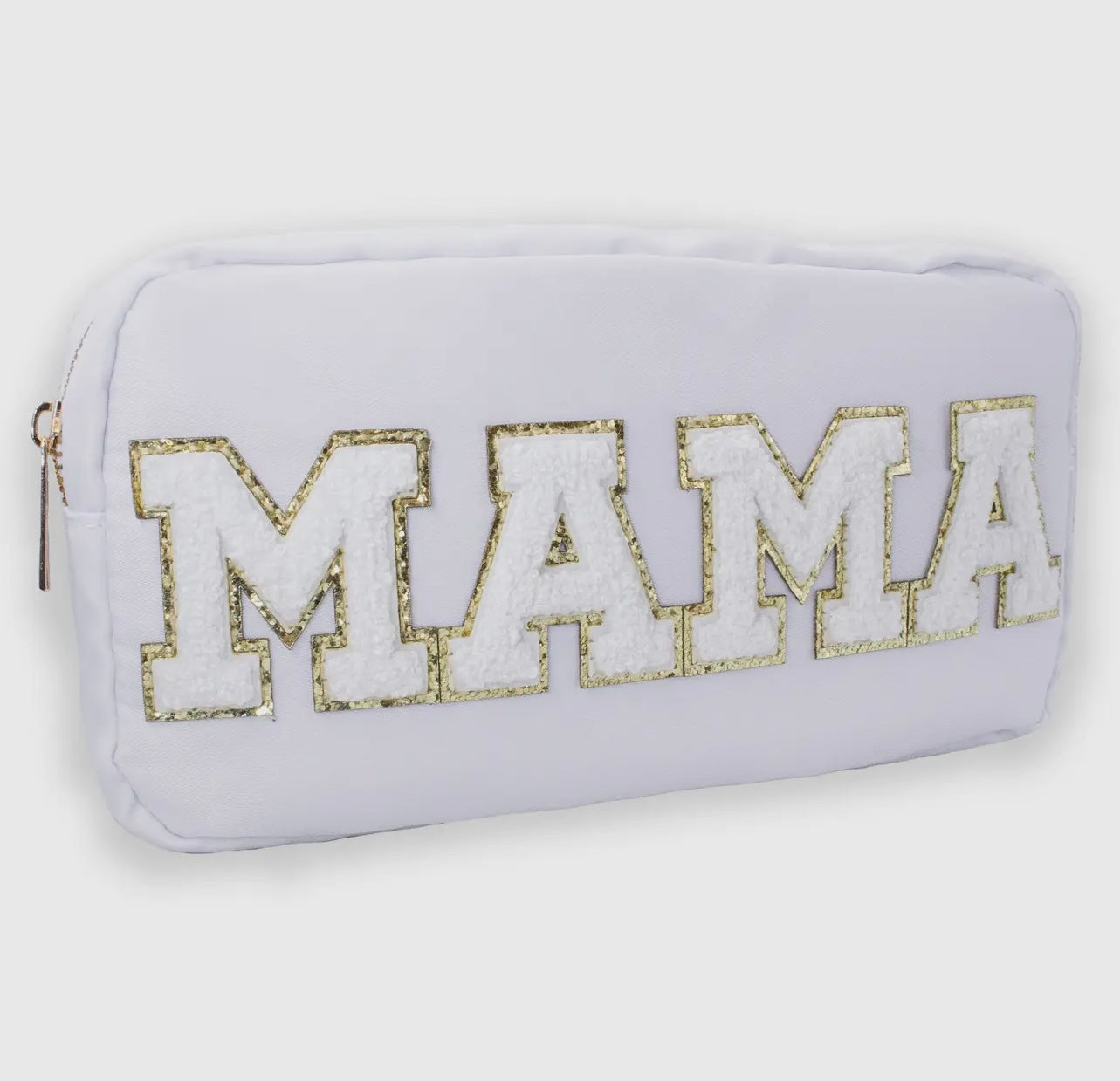 mama travel pouch / white