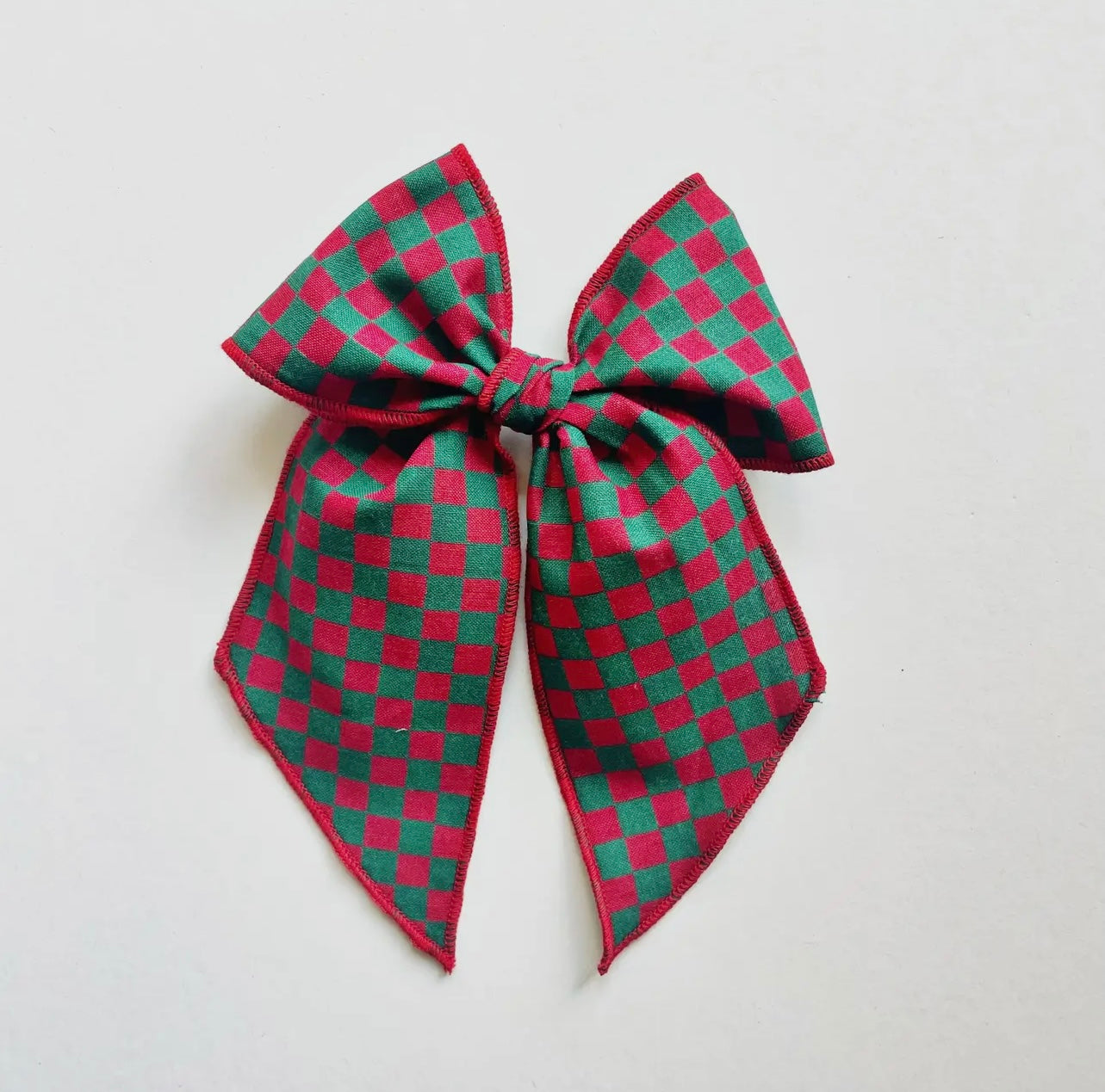vintage checkered bow