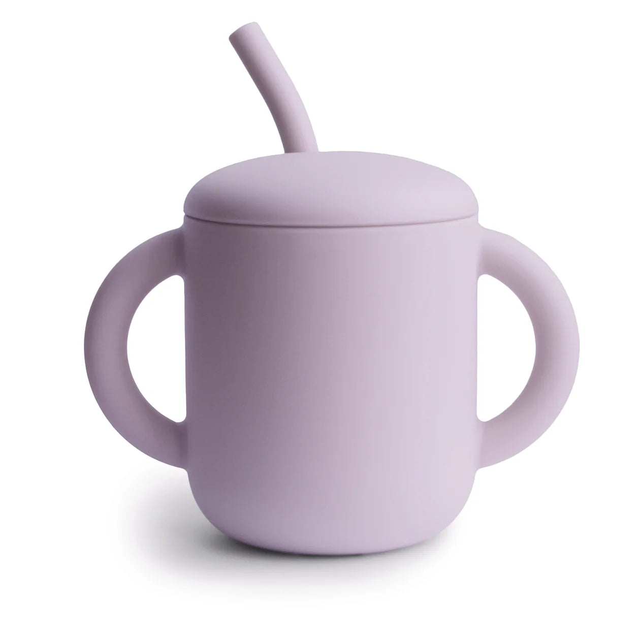 silicone cup & straw / soft lilac