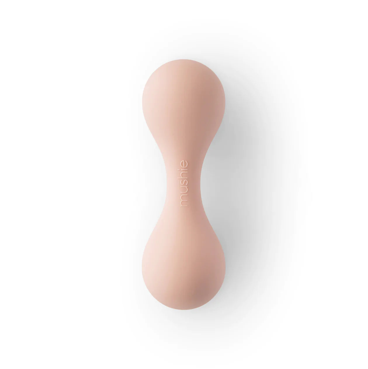 silicone baby rattle / blush