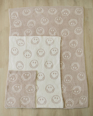 taupe smiley blanket