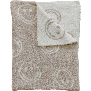 taupe smiley blanket
