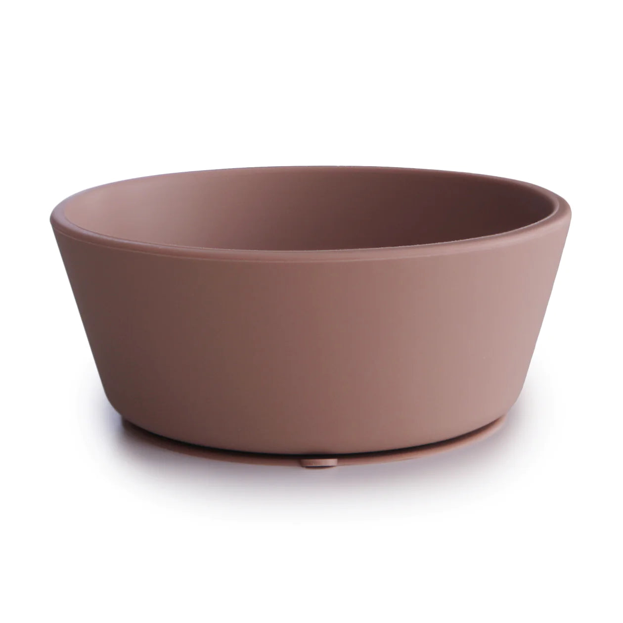 silicone suction bowl/ cloudy mauve