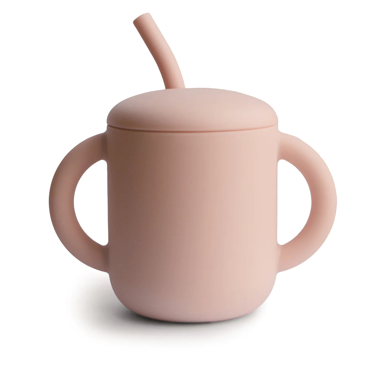 silicone cup & straw / blush