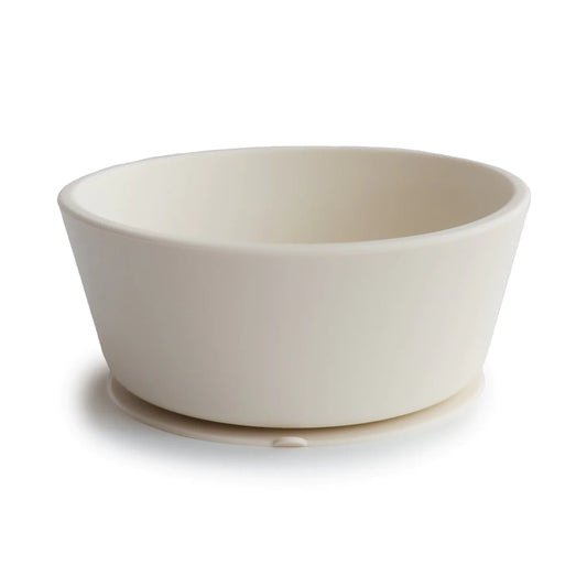silicone suction bowl/ ivory